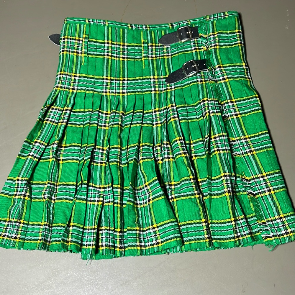 Plaid skirt unisex